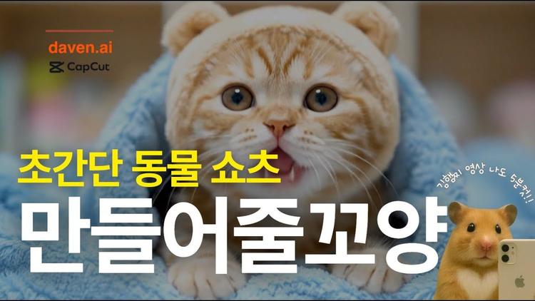핫한 동물 쇼츠, 나도 5분 만에 만든다